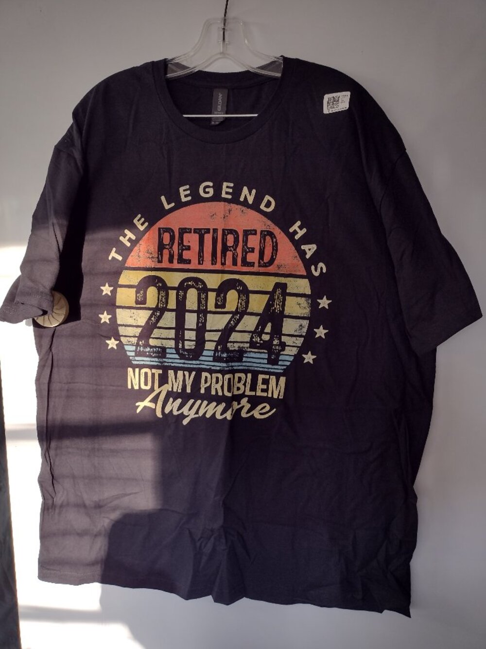Legend Has Retired 2024 Not My Problem Anymore Retirement T-Shirt 2XL